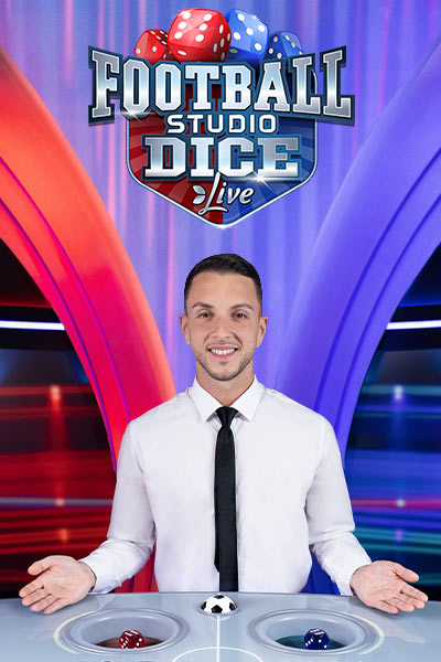 Football Studio Dice — live game show game by Evolution — play at Kiki